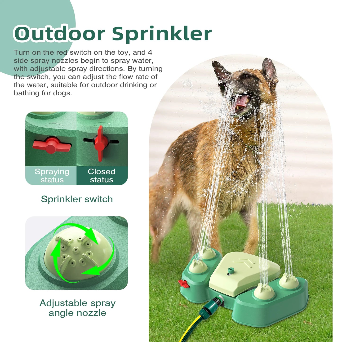 Irrigatore d'acqua per cani