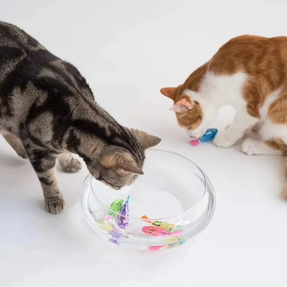 Pesce elettrico a LED interattivo per gatti