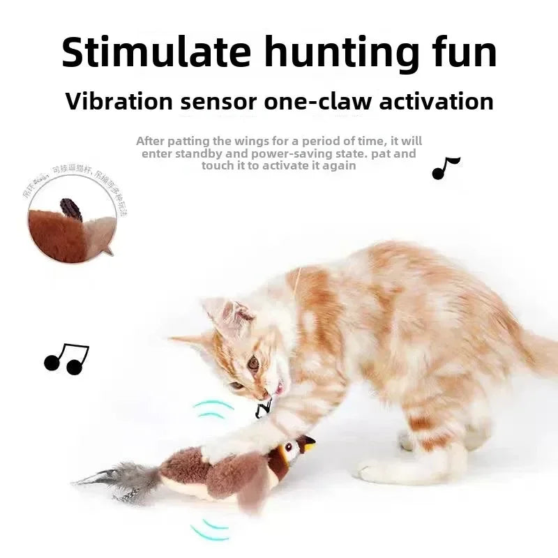 Giocattolo di peluche squittente attivato al tocco per cani e gatti, ricaricabile tramite USB
