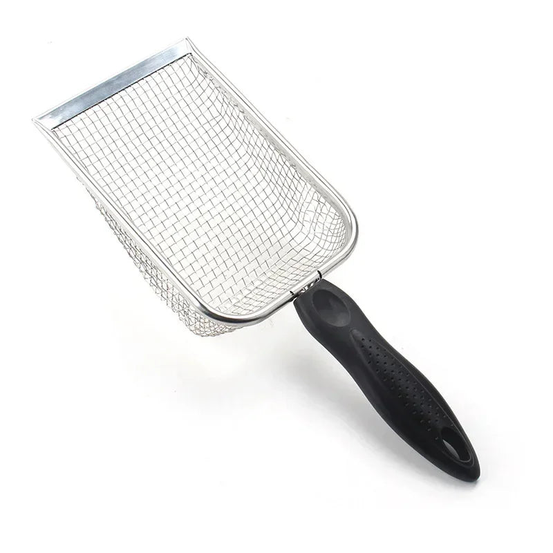 Paletta in acciaio inox con manico lungo