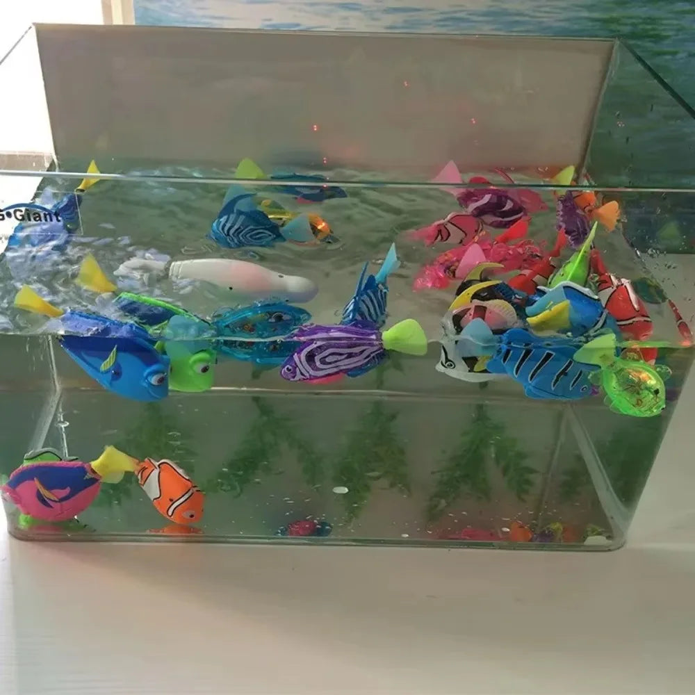 Pesce elettrico a LED interattivo per gatti