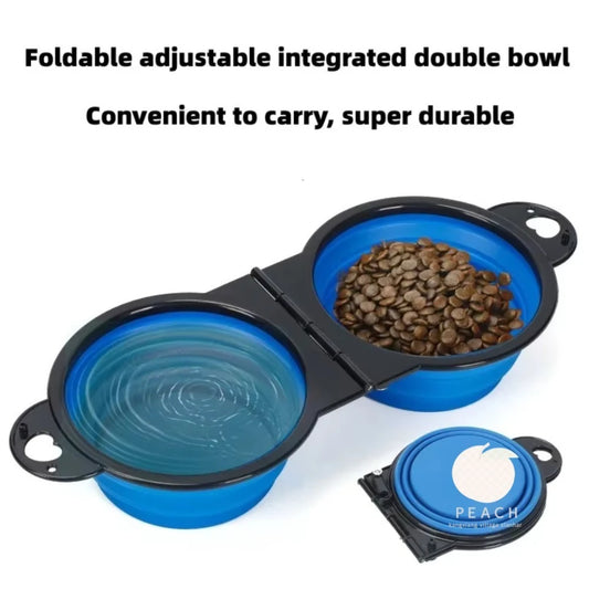 Ciotola piegevole in silicone 2 in 1