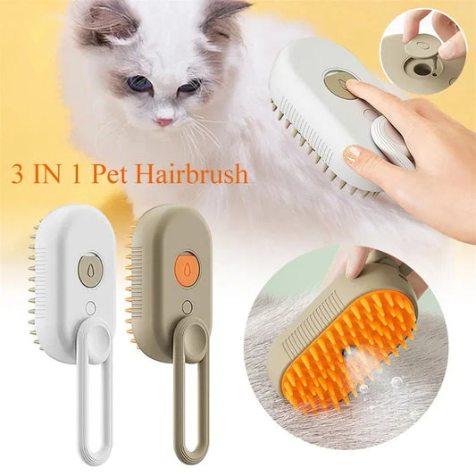 Spazzola elettrica a vapore per animali domestici 3 in 1