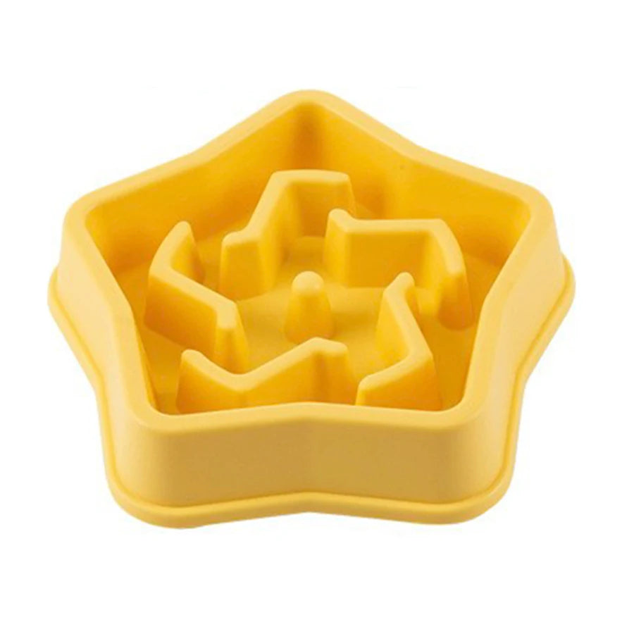 Ciotola per cibo lento per cani in plastica anti-soffocamento