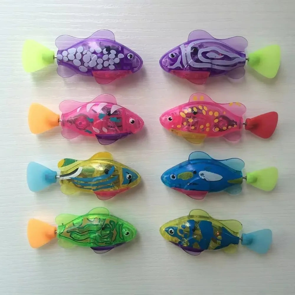 Pesce elettrico a LED interattivo per gatti