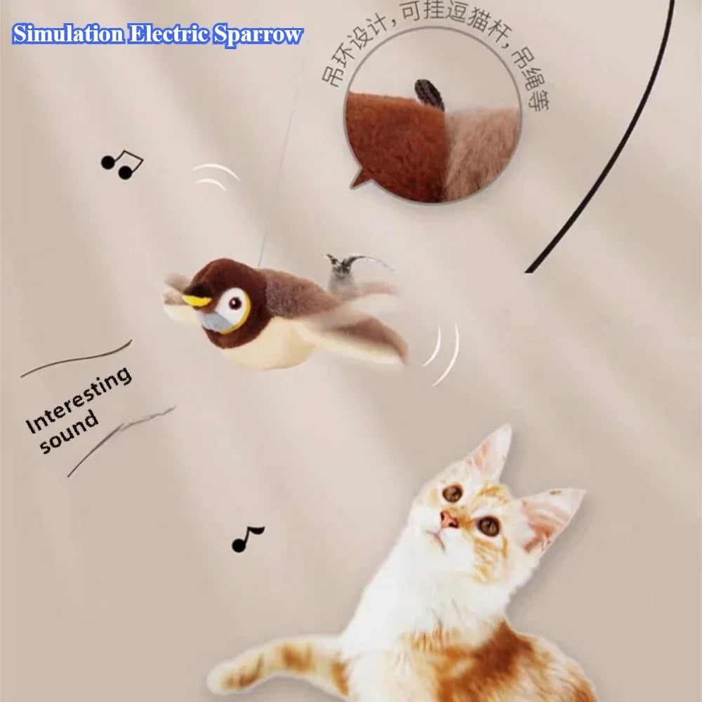 Giocattolo di peluche squittente attivato al tocco per cani e gatti, ricaricabile tramite USB