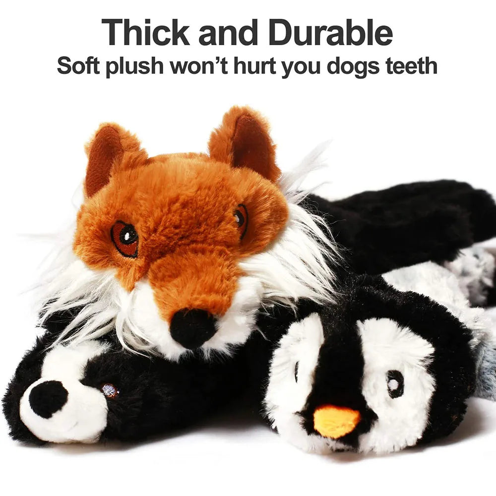 Peluche resistente senza imbottitura, con cigoli e fruscio