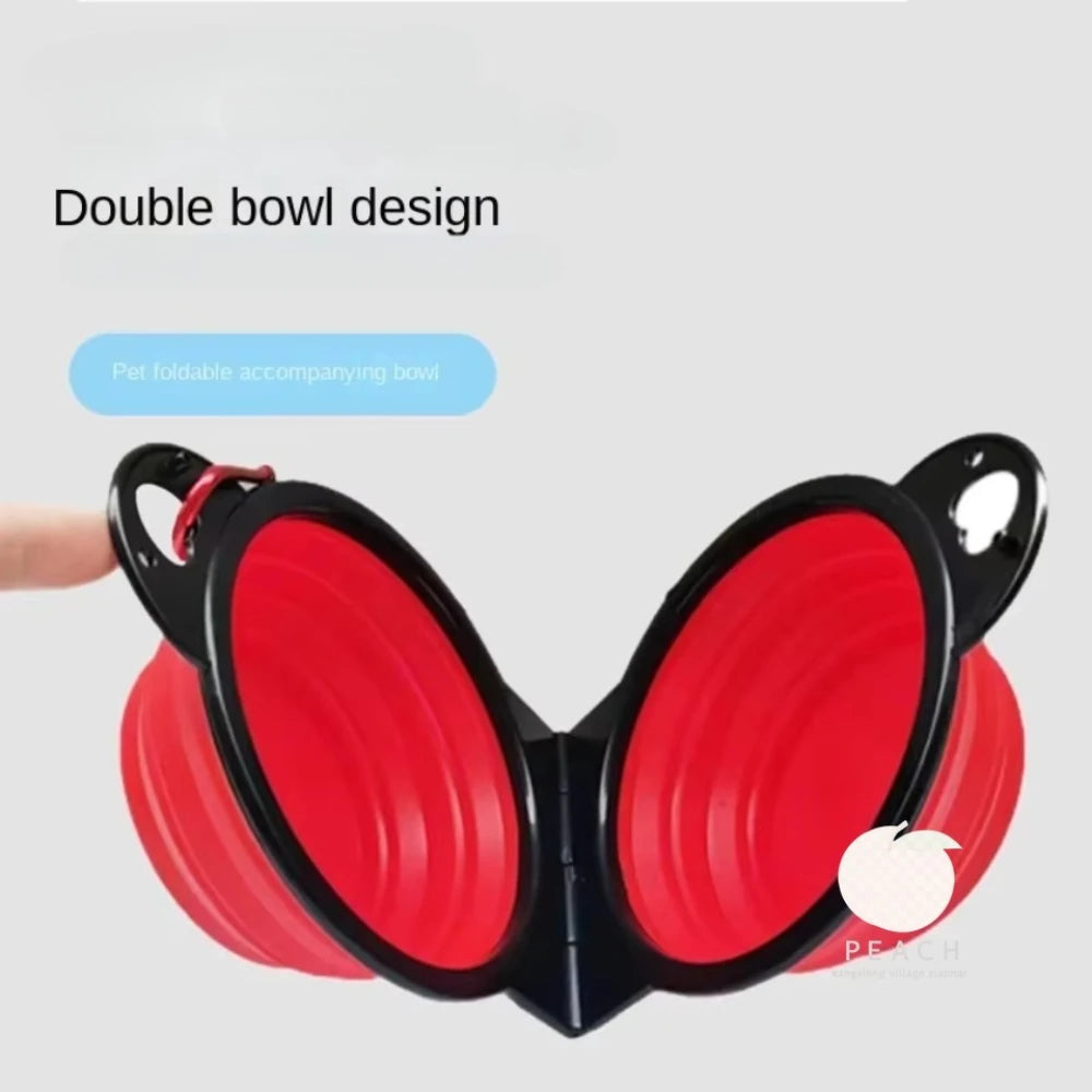 Ciotola piegevole in silicone 2 in 1