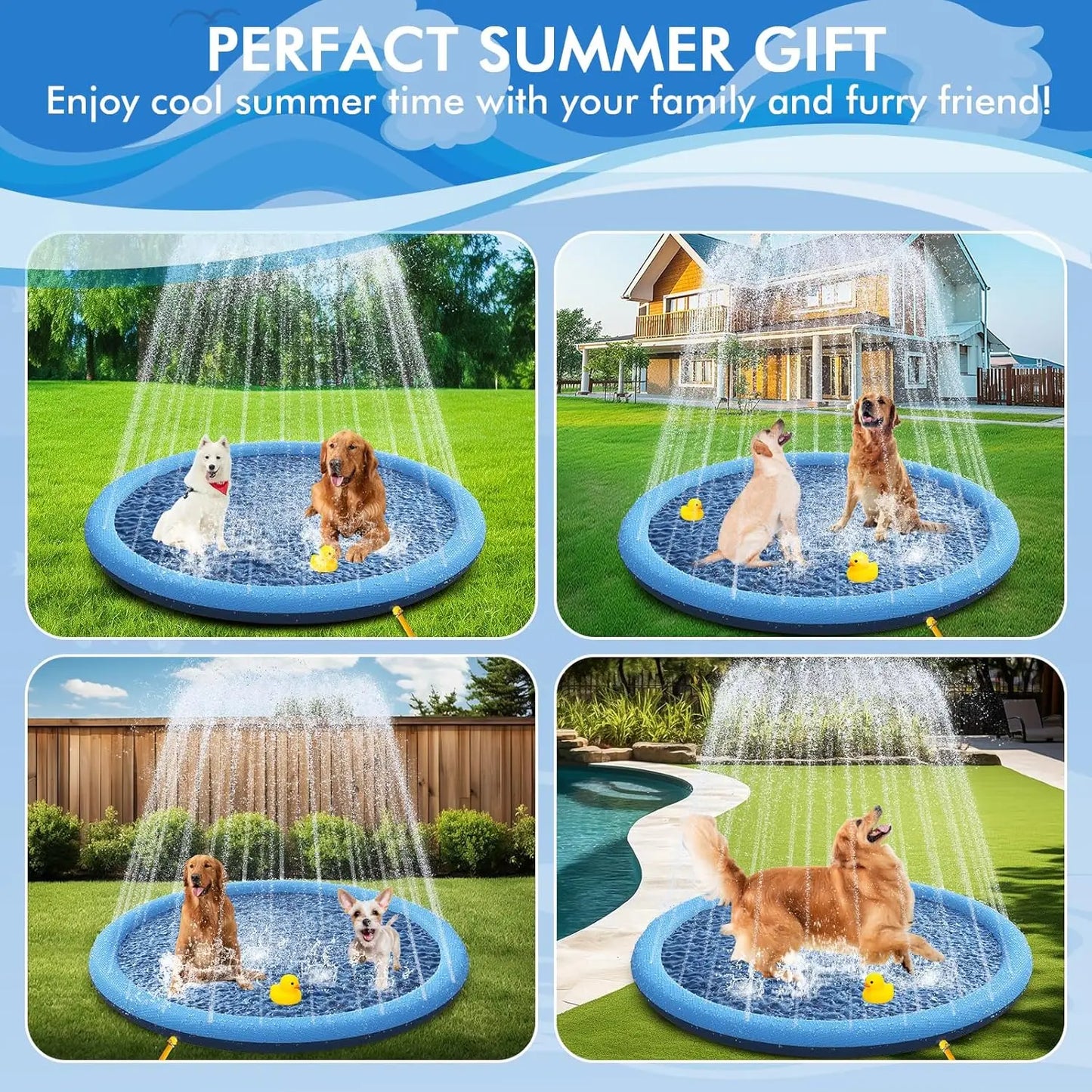 Tappetino per giochi d'acqua antiscivolo