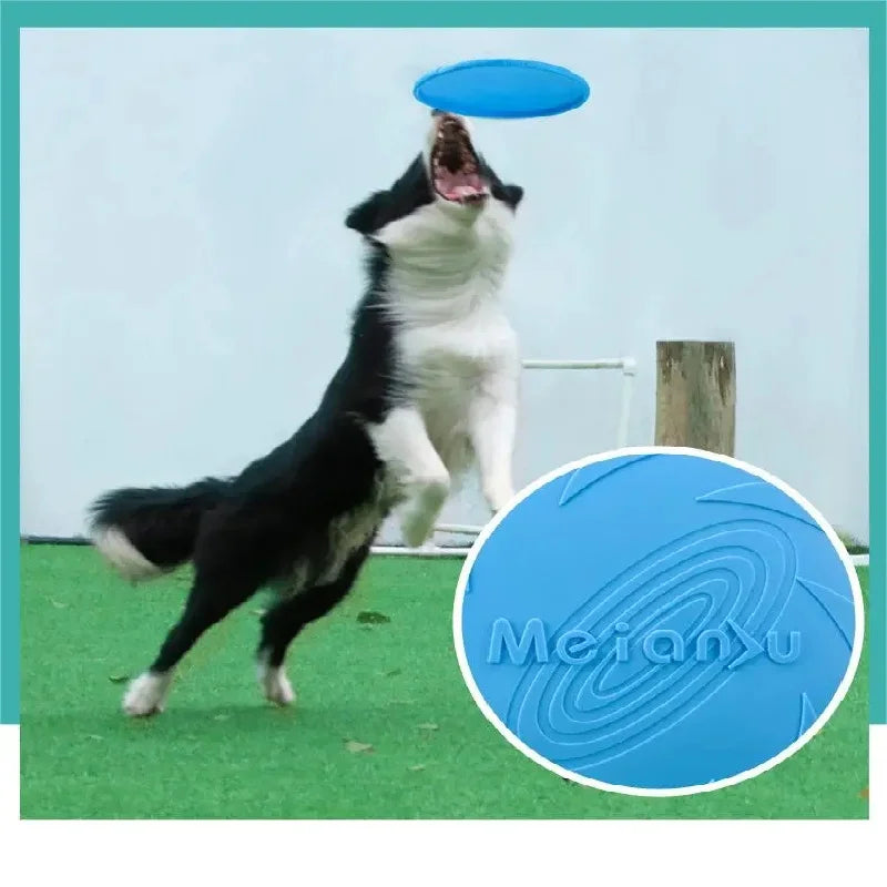 Giocattolo a disco volante per cani non masticabile
